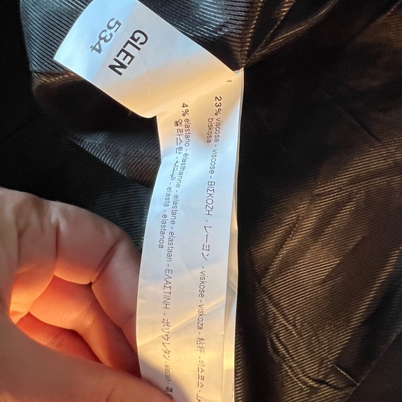 Zara Tweed Houndstooth Blazer Jacket Brown Black - Picture 7 of 7